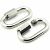 2-Pack M8 En Acier Inoxydable D Forme Mousqueton Quick Link Keychain Buckle Adélala -Equipement antichute Soldes 66377791 1
