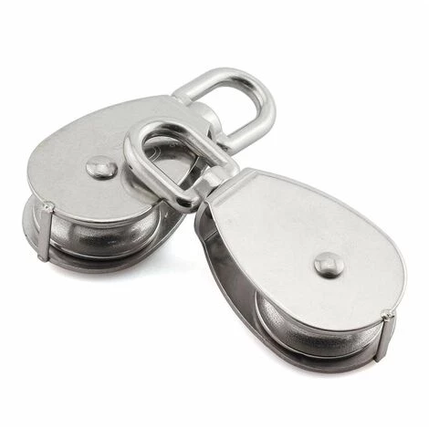 2 Pcs Poulie En Acier Inox 304 M25 Poulie De Levage Rouleau De Chargement Adélala 7 2 Pcs Poulie En Acier Inox 304 M25 Poulie De Levage Rouleau De Chargement Adélala – Image 5