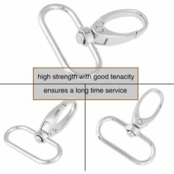 BEARSU 20 Anneaux Porte-clés En Alliage D'argent, 20 Pièces, Crochet De Sécurité Rotatif En Métal, Pour Bricolage, Sac à Dos, Articles De Couture, 32 Mm (32 Mm) -Equipement antichute Soldes 66401502 4