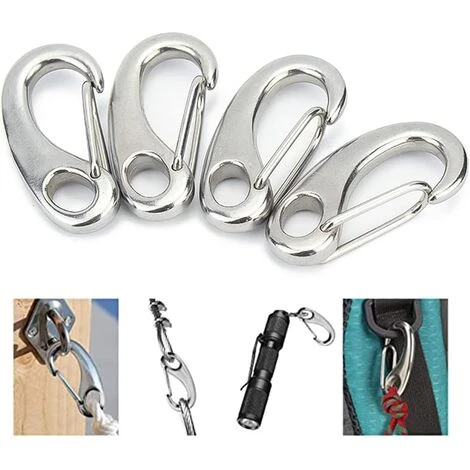 HABIENTôT 6 Pièces Mousqueton Escalade, Ressort Porte Mousqueton 50 Mm Pour Camping,Randonnée,Extérieur Oi-FRIS 4 HABIENTôT 6 Pièces Mousqueton Escalade, Ressort Porte Mousqueton 50 Mm Pour Camping,Randonnée,Extérieur Oi-FRIS – Image 2