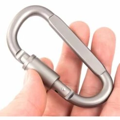 HABIENTôT Mousqueton Porte Clé，mousqueton Inox，6 Mousquetons En Aluminium De Haute Qualité Avec Serrures, Adaptés Au Camping, à La Pêche, à La Randonnée, Aux Voyages, Au Porte-clés Oi-FRIS -Equipement antichute Soldes 66405443 4