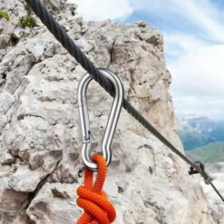 Lot De 4 Mousquetons à Ressort En Acier Inoxydable De 7,6 Cm, Clips En Acier Inoxydable 304, Petits Mousquetons,Yeurié -Equipement antichute Soldes 66578899 4