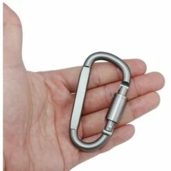 Lot De 6 Mousquetons De Verrouillage En Aluminium Avec Anneau En D Léger Mais Robuste,Yeurié -Equipement antichute Soldes 66578959 4