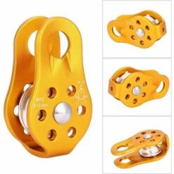 GRID COOL Poulie Pour Cable Poulie Pour Cable Poulie De Mouflage Pour Cable - Poulie Poulie À Câble Simple Et Robuste En Alliage De Magnésium D'aluminium Équipement De Sécurité Pour L'escalade -Equipement antichute Soldes 66756836 5