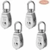 MEZHENG 4 Pièces 15 Mm Poulie Simple Poulie En Acier Inox Poulie De Levage Capacité De La Poulie 35 Kg - Argent 2 MEZHENG 4 Pièces 15 Mm Poulie Simple Poulie En Acier Inox Poulie De Levage Capacité De La Poulie 35 Kg - Argent -Equipement antichute Soldes 66802298 1