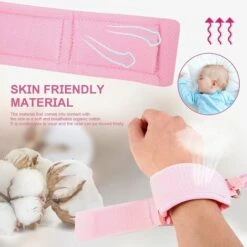BF Bracelet Anti-Perte, Corde De Traction Anti-Perte De 2 M, Lien De Poignet De Sécurité Pour Bébé Avec Ceinture De Marche Anti-Perte Pour Rêne De Marche Avec Serrure Rose -Equipement antichute Soldes 66858396 4