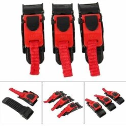 THSINDE Boucle De Casque, 3x Clip De Vitesse Pour Casque De Moto à Dégagement Rapide Mentonnière Bouton Boucle De Traction Vélo -Equipement antichute Soldes 66963561 5