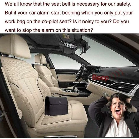 THSINDE Avertissement Anti-ceinture De Sécurité, Bouchon D'alarme De Ceinture De Sécurité, Languette De Ceinture (lot De 2) 6 THSINDE Avertissement Anti-ceinture De Sécurité, Bouchon D'alarme De Ceinture De Sécurité, Languette De Ceinture (lot De 2) – Image 4