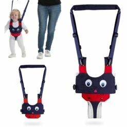 OCXIN Aide à La Marche Pour Trotteur, Harnais De Marche Réglable 4 En 1 Pour Tout-petit, Aide à L'apprentissage Debout Et à La Marche, Harnais De Marche Pour Tout-petit Avec Deux Chaînes Factices
