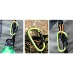 OCXIN Paquet De 10 Mousquetons à Vis Porte-clés Mousqueton à Vis En Aluminium Pour Le Camping, La Pêche, La Randonnée Ou Les Voyages -Equipement antichute Soldes 66964991 3