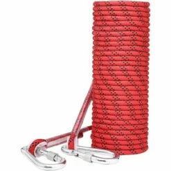 OCXIN Corde D'escalade Professionnelle En Nylon, Corde De Sécurité De 8 Mm Avec Mousqueton, Poids De Charge 900 Kg Pour La Randonnée, L'alpinisme, Les Sports De Plein Air, Le Camping, La Spéléologie