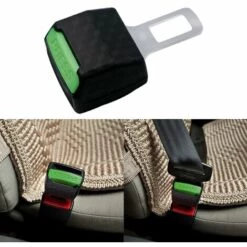 THSINDE Boucle D'extension De Boucle Lumineuse Onglet De Ceinture De Sécurité 1pcs Abs + Métal Durable Abs Metal Accessoires De Voiture De Haute Qualité