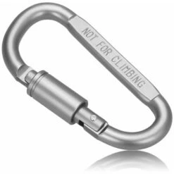 KAEJYIUT Mousqueton De Camping, Forme D, Avec Serrure, 12 Pieces -Equipement antichute Soldes 66995757 4