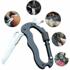 ZHUOXUAN Mousqueton Clip Mousqueton Escalade Mousquetons Escalade 5 En 1 Mousqueton Multifonction Outil Extérieur -Equipement antichute Soldes 67168897 3