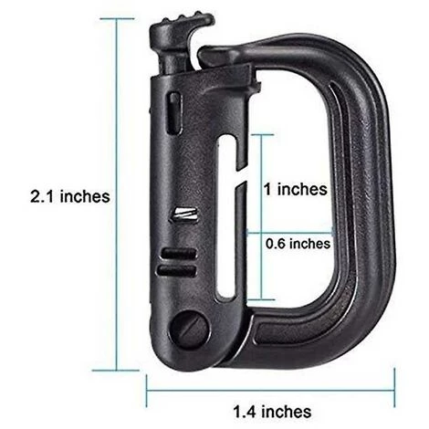 ZHUOXUAN 10 Pcs Haute Résistance Boucle Snap Lock Porte-clés En Plastique Manille Mousqueton D-ring Clip Sangle Sac À Dos Grimlock Pour Sports De Plein Air 5 ZHUOXUAN 10 Pcs Haute Résistance Boucle Snap Lock Porte-clés En Plastique Manille Mousqueton D-ring Clip Sangle Sac À Dos Grimlock Pour Sports De Plein Air – Image 3