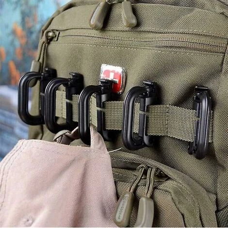 ZHUOXUAN 10 Pcs Haute Résistance Boucle Snap Lock Porte-clés En Plastique Manille Mousqueton D-ring Clip Sangle Sac À Dos Grimlock Pour Sports De Plein Air 7 ZHUOXUAN 10 Pcs Haute Résistance Boucle Snap Lock Porte-clés En Plastique Manille Mousqueton D-ring Clip Sangle Sac À Dos Grimlock Pour Sports De Plein Air – Image 5