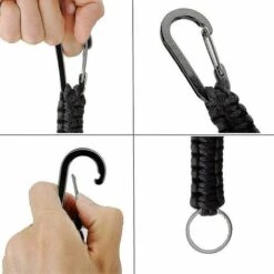 ZHUOXUAN Porte-clés 3 Pièces Avec Mousqueton, Mousqueton à Cordon Tressé Pour Clés, Outdoorrrrrr 9 ZHUOXUAN Porte-clés 3 Pièces Avec Mousqueton, Mousqueton à Cordon Tressé Pour Clés, Outdoorrrrrr -Equipement antichute Soldes 67168901 3