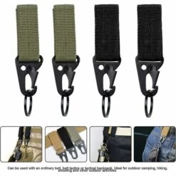 ZHUOXUAN Mousqueton Suspendu Tactique Avec Boucle D'attache Pour Sangle De Sac à Dos, Porte-clés, Pour Le Camping -Equipement antichute Soldes 67170282 2