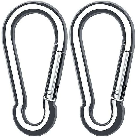 ZHUOXUAN Lot De 2 Mousquetons En Acier Inoxydable Pour Charges Lourdes, Mousqueton à Verrouillage En Forme De D Pour Hamac à La Maison, Pêche, Randonnée, Voyage, Porte-clés (40 Mm X 80 Mm) 3 ZHUOXUAN Lot De 2 Mousquetons En Acier Inoxydable Pour Charges Lourdes, Mousqueton à Verrouillage En Forme De D Pour Hamac à La Maison, Pêche, Randonnée, Voyage, Porte-clés (40 Mm X 80 Mm)