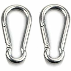 ZHUOXUAN Mousqueton 2 Pièces Pour Charges Lourdes, Sports, Chiens De Verrouillage, Balançoire Hamac, Acier Inoxydable 304, épaisseur 8 Mm