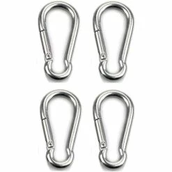 ZHUOXUAN Mousqueton 2 Pièces Pour Charges Lourdes, Sports, Chiens De Verrouillage, Balançoire Hamac, Acier Inoxydable 304, épaisseur 8 Mm -Equipement antichute Soldes 67170319 3