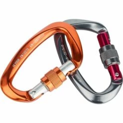 ZHUOXUAN 2pcs Mousquetons D'escalade [25kn] Mousqueton En Aluminium Certifié CE Avec Bouchon à Vis, Forme D, Idéal Pour L'alpinisme, La Randonnée, Le Sauvetage, Le Camping Et La Pêche -Equipement antichute Soldes 67170546 5