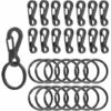 ZHUOXUAN Mini Mousqueton Crochet Suspendu Boucle Clip Plat Porte-clés En Métal Pour Artisanat Et Accessoires De Sac 30 Pièces -Equipement antichute Soldes 67170606 1