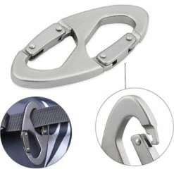 ZHUOXUAN 5pcs 8 En Forme De Verrouillage Mousqueton Clip En Alliage D'aluminium Porte-clés Pour La Randonnée Camping Voyage Sport Activités De Plein Air Boucle De Sécurité 9 ZHUOXUAN 5pcs 8 En Forme De Verrouillage Mousqueton Clip En Alliage D'aluminium Porte-clés Pour La Randonnée Camping Voyage Sport Activités De Plein Air Boucle De Sécurité -Equipement antichute Soldes 67170608 3