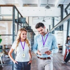 PERLE RARE 50 Pièces Lanières Lanière Violette Pour Badges D'identification Lanière En Nylon Pince En Vrac Crochet Pivotant Pour Badges D'identification De Bureau Porte-clés -Equipement antichute Soldes 67177941 2