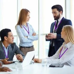 PERLE RARE 50 Pièces Lanières Lanière Violette Pour Badges D'identification Lanière En Nylon Pince En Vrac Crochet Pivotant Pour Badges D'identification De Bureau Porte-clés -Equipement antichute Soldes 67177941 3