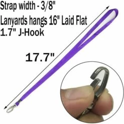 PERLE RARE 50 Pièces Lanières Lanière Violette Pour Badges D'identification Lanière En Nylon Pince En Vrac Crochet Pivotant Pour Badges D'identification De Bureau Porte-clés -Equipement antichute Soldes 67177941 5