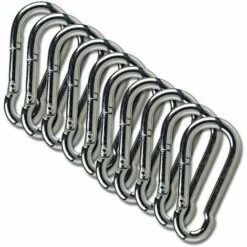 PESCE Mousqueton 8 Mm Lot De 5 Paires De C.p. Sports Mousqueton Crochet Mousqueton