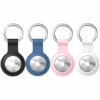 THSINDE Morceau De Porte-clés Pour Apple AirTag étui De Protection Pendentif, étui De Protection En Silicone Avec Porte-clés Portable Key Finder Cover Key Fob Case -Equipement antichute Soldes 67312453 1