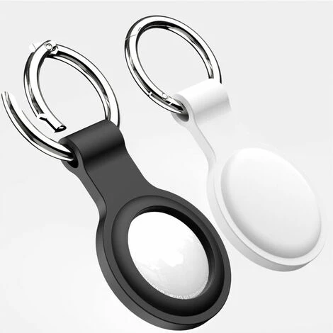 THSINDE Morceau De Porte-clés Pour Apple AirTag étui De Protection Pendentif, étui De Protection En Silicone Avec Porte-clés Portable Key Finder Cover Key Fob Case 4 THSINDE Morceau De Porte-clés Pour Apple AirTag étui De Protection Pendentif, étui De Protection En Silicone Avec Porte-clés Portable Key Finder Cover Key Fob Case – Image 2
