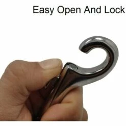 HABIENTôT 2 Mousquetons Doubles En Acier Inoxydable, Utilisés Pour Laisse De Chien, Camping Familial En Plein Air, Porte-clés, Oi-FRIS -Equipement antichute Soldes 67357747 3