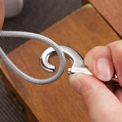 HABIENTôT 2 Mousquetons Doubles En Acier Inoxydable, Utilisés Pour Laisse De Chien, Camping Familial En Plein Air, Porte-clés, Oi-FRIS -Equipement antichute Soldes 67357747 4