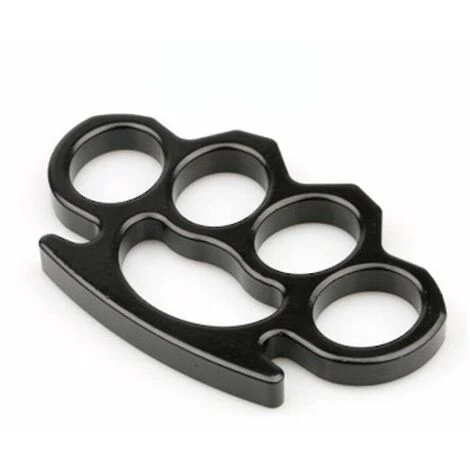 DONTODENT Alliage Frp Finger Tiger Arme D'autodéfense à Quatre Doigts Repose-main Alliage D'aluminium - Noir 3 DONTODENT Alliage Frp Finger Tiger Arme D'autodéfense à Quatre Doigts Repose-main Alliage D'aluminium - Noir