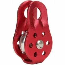 LLOVE Poulie De Sécurité D'escalade, Poulie De Corde D'escalade Extérieure Poulie Métallique Poulie Fixe Avec Plaque Pivotante Portable