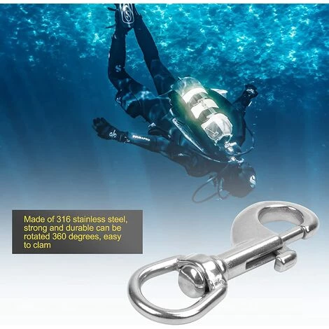 Mousqueton 2pcs Crochet Avec Emerillon Laisse Chien Multifonction 82 Mm Longueur Pour Camping Pédestre Pêche 13Treize 7 Mousqueton 2pcs Crochet Avec Emerillon Laisse Chien Multifonction 82 Mm Longueur Pour Camping Pédestre Pêche 13Treize – Image 5