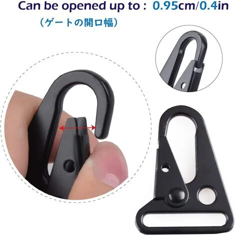 Mousquetons Porte Clés Multifonctionnels 6 Pièces Pince Boucles Crochets à Bouche Élargie Clips Pour Clé Sac à Dos Camping Activités En Plein Air 13Treize 4 Mousquetons Porte Clés Multifonctionnels 6 Pièces Pince Boucles Crochets à Bouche Élargie Clips Pour Clé Sac à Dos Camping Activités En Plein Air 13Treize – Image 2