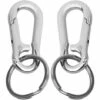 TANèTUE Porte-clés, 2 Pièces Porte-clés En Métal Mousqueton Clip Porte-clés Porte-clés Pour Artisanat Homard Fermoirs Clips Pivotants Porte-clés Pour Hommes