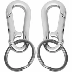 TANèTUE Porte-clés, 2 Pièces Porte-clés En Métal Mousqueton Clip Porte-clés Porte-clés Pour Artisanat Homard Fermoirs Clips Pivotants Porte-clés Pour Hommes