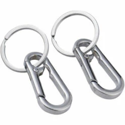 TANèTUE Porte-clés, 2 Pièces Porte-clés En Métal Mousqueton Clip Porte-clés Porte-clés Pour Artisanat Homard Fermoirs Clips Pivotants Porte-clés Pour Hommes -Equipement antichute Soldes 67428843 5