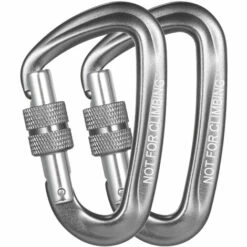 HAPPYSHOPPING Verrouillage Extérieur Rapide En Forme De D Capacité De Charge 12KN Gris 2pcs