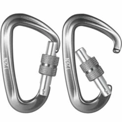 HAPPYSHOPPING Verrouillage Extérieur Rapide En Forme De D Capacité De Charge 12KN Gris 2pcs 9 HAPPYSHOPPING Verrouillage Extérieur Rapide En Forme De D Capacité De Charge 12KN Gris 2pcs -Equipement antichute Soldes 67446954 3