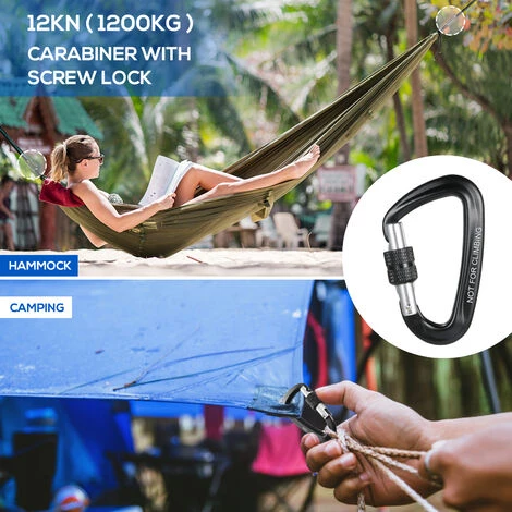 HAPPYSHOPPING Verrouillage Extérieur Rapide En Forme De D Capacité De Charge 12KN Gris 2pcs 7 HAPPYSHOPPING Verrouillage Extérieur Rapide En Forme De D Capacité De Charge 12KN Gris 2pcs – Image 5