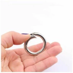 Mousqueton -Lot De 15 Mousquetons Ronds En Acier De 35 Mm -GALOZZOIT -Equipement antichute Soldes 67447923 4