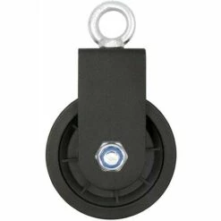 LLOVE Bloc De Poulie Pivotante, Seul Poulie Bloc Avec Support De Montage En U Pivot Poulie De Levage Rouleau Roue Pour Câble Métallique Câble Poulie Musculation, 1PC