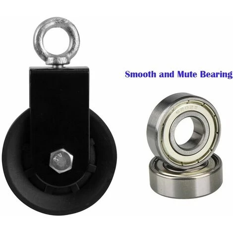 LLOVE Bloc De Poulie Pivotante, Seul Poulie Bloc Avec Support De Montage En U Pivot Poulie De Levage Rouleau Roue Pour Câble Métallique Câble Poulie Musculation, 1PC 7 LLOVE Bloc De Poulie Pivotante, Seul Poulie Bloc Avec Support De Montage En U Pivot Poulie De Levage Rouleau Roue Pour Câble Métallique Câble Poulie Musculation, 1PC – Image 5