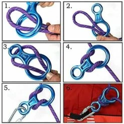 FLYME Descendeur De Sauvetage, Dispositif D'assurage Super Figure 8, équipement De Rappel D'escalade -Equipement antichute Soldes 67637791 3